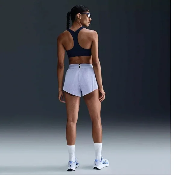 WOMEN'S NIKE AEROSWIFT DRI-FIT ADV MID-RISE 3 INCH BRIEF-LINED SHORTS $80 XXL - Picture 2 of 10